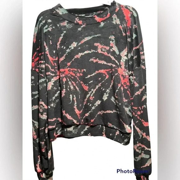love, Fire Sweaters - Junior's Drop Shoulder Velour Pullover sweater size XLarge